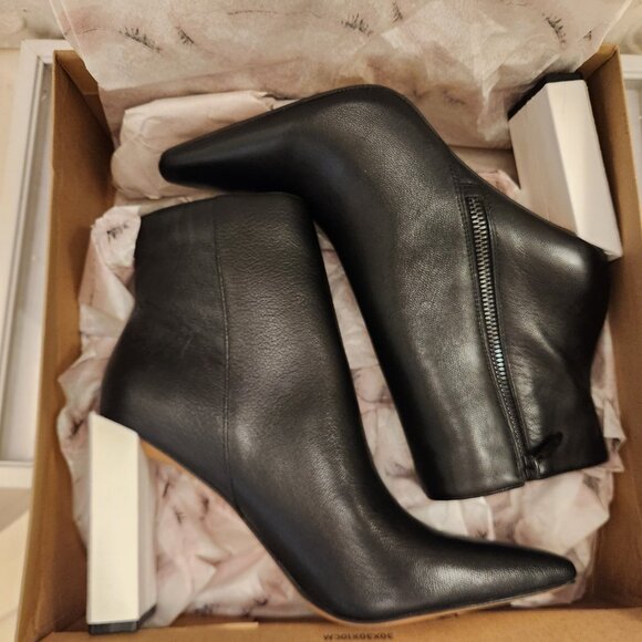 Jessica Simpson Timea Leather Heeled Women's Ankle Boots Size 8.5. NIB - Picture 9 of 10